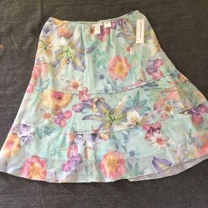 NWT Alfred Dunner floral skirt